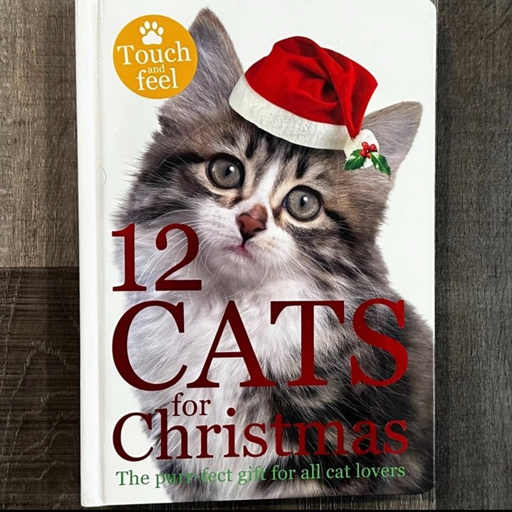 New “12 Cats For Christmas” Holiday Touch & Feel Baby & Children’s Board Book
